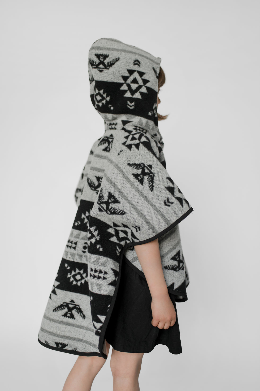 Grey Thunderbird Kid Poncho
